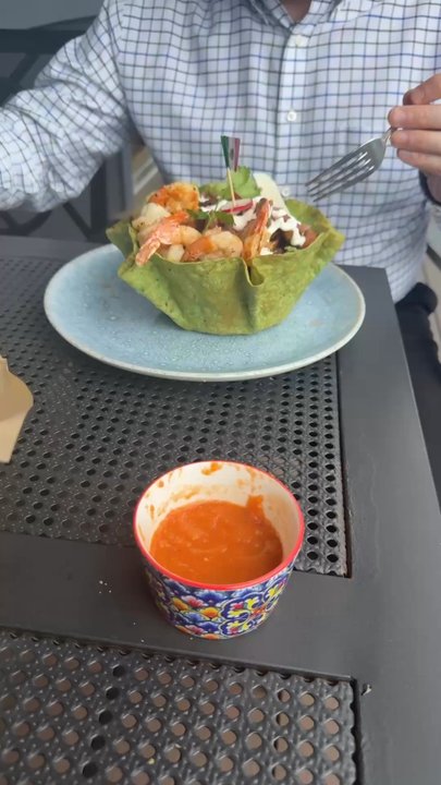 Colossal Restaurant - Surf & Turf Taco + the Chicken Fajitas. Best fajitas I have ever had. - Mexican Near Me - Wharton, New Jersey