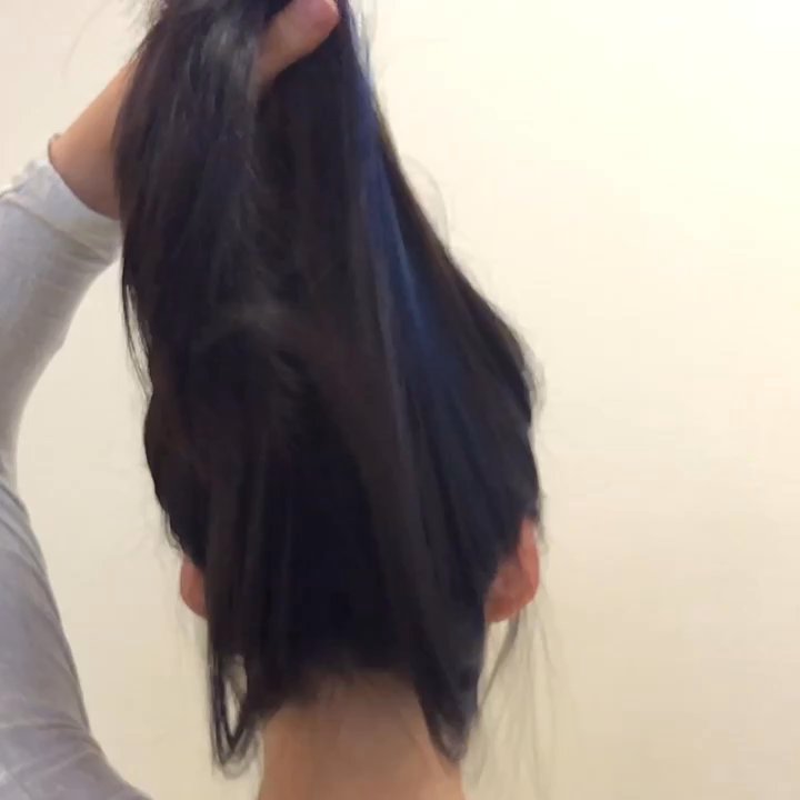 Charming Hair Lounge - Slow motion video showing peekaboo highlights in blue and purple, after bleach, dye, and blowdry - Hair Salons Near Me - Bayside, New York