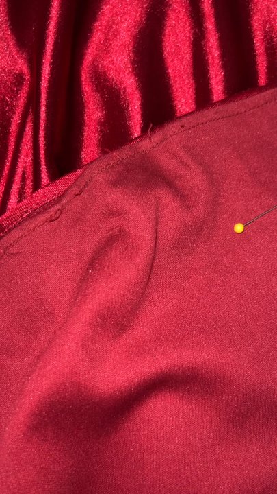 Alts - Union Square - These are the pins that came out of the dress and the train. Does that look like a hemmed train to you?! Don't think so - Sewing & Alterations Near Me - New York, New York
