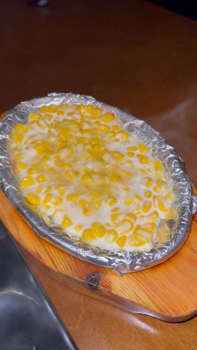 The Fry - Corn on a sizzling plate - Korean Near Me - Toronto, Ontario