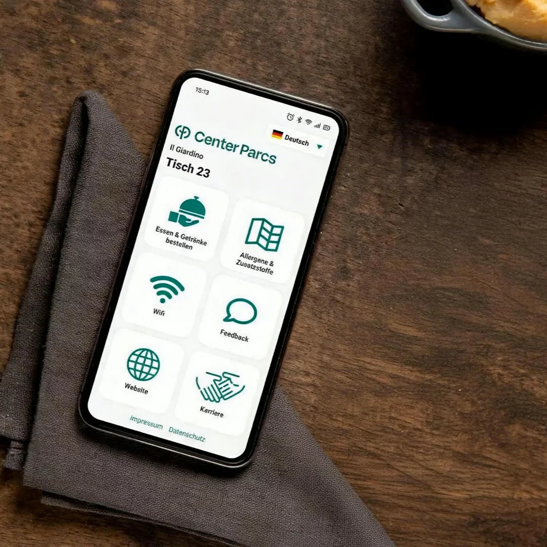 Restaurant ordering web app for Areas Deutschland, developed by Hypercode | Hypercode, Digital Product Studio, Köln