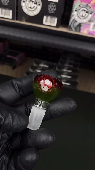 Preview pic of 14mm Single Hole Bowl Slide by Keys Glass