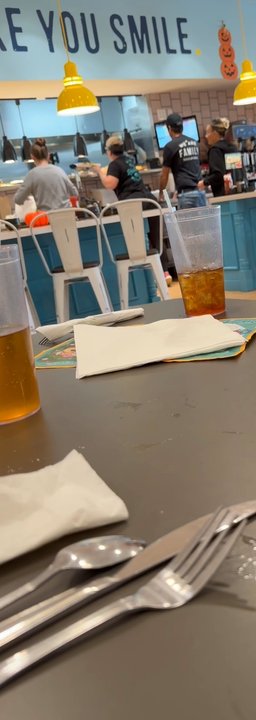 Eggs Up Grill - The plate on the far left had bacon and sausage on it for 13 minutes then was scraped onto my plate. - Breakfast & Brunch Near Me - Riverview, Florida