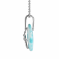 Larimar Palm Tree Necklace
