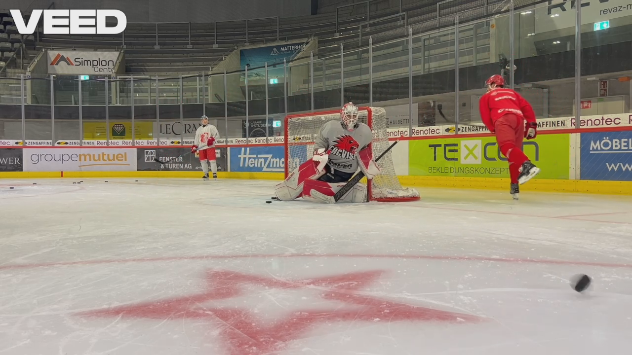 Goalkeeper training with EHC Visp - Swiss League