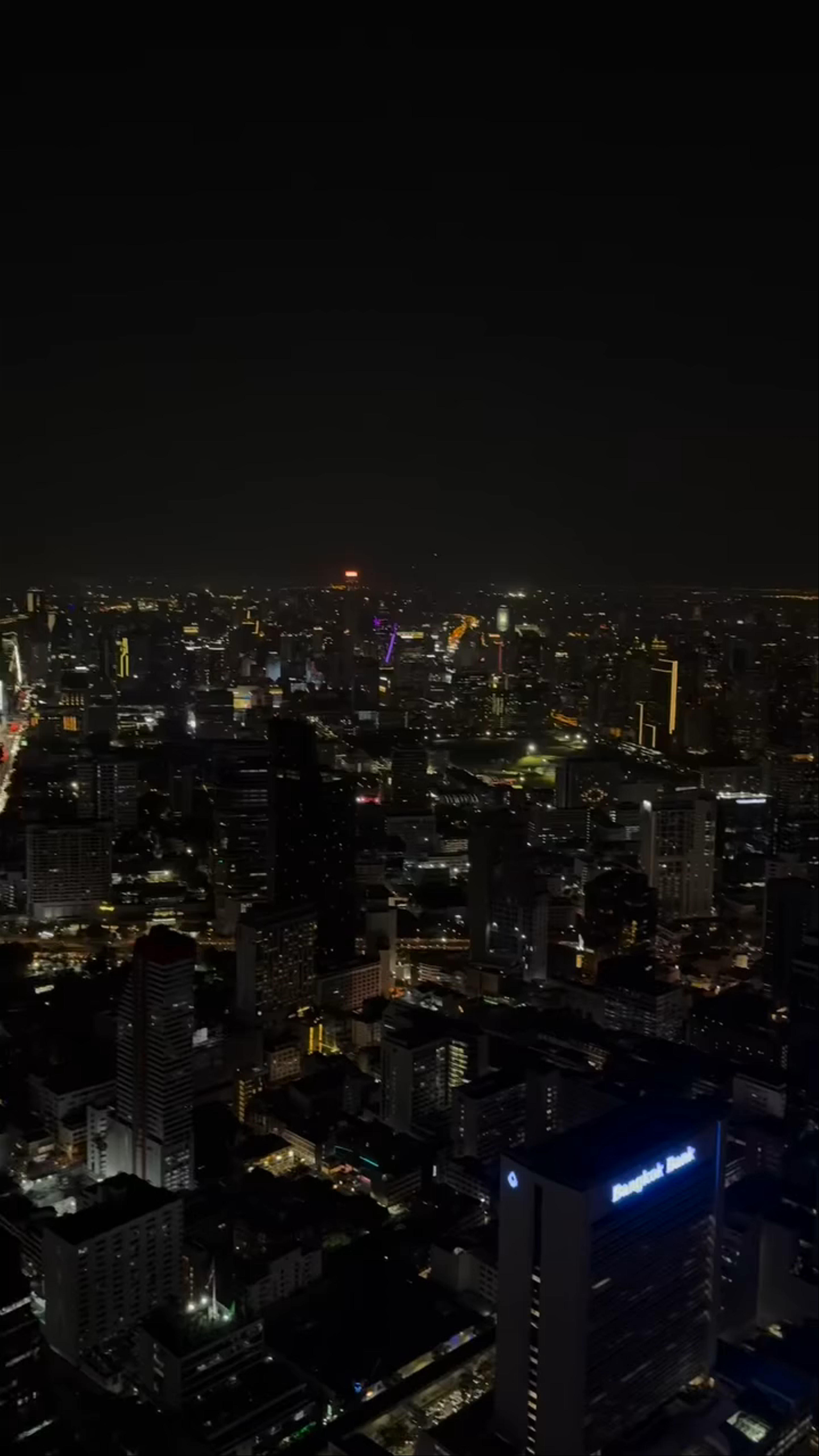 Bangkok Skyline at Night from King Power Mahanakhon