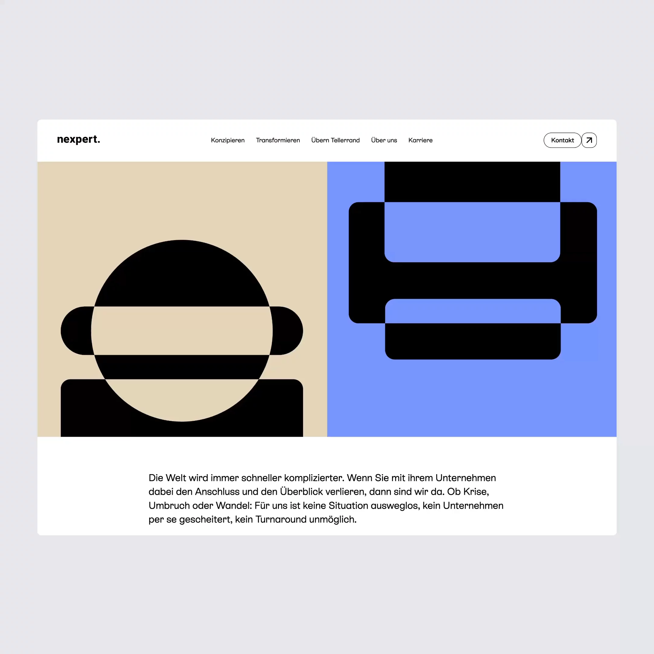 Website von nexpert.de mit der Startseite, ausgewählten Case-Teasern, der Übern Tellerrand-Unterseite sowie dem nexpert Podcast mit eigens entwickeltem, integriertem Onsite-Podcast-Player – entwickelt von Hypercode. | Hypercode, Digital Product Studio, Köln