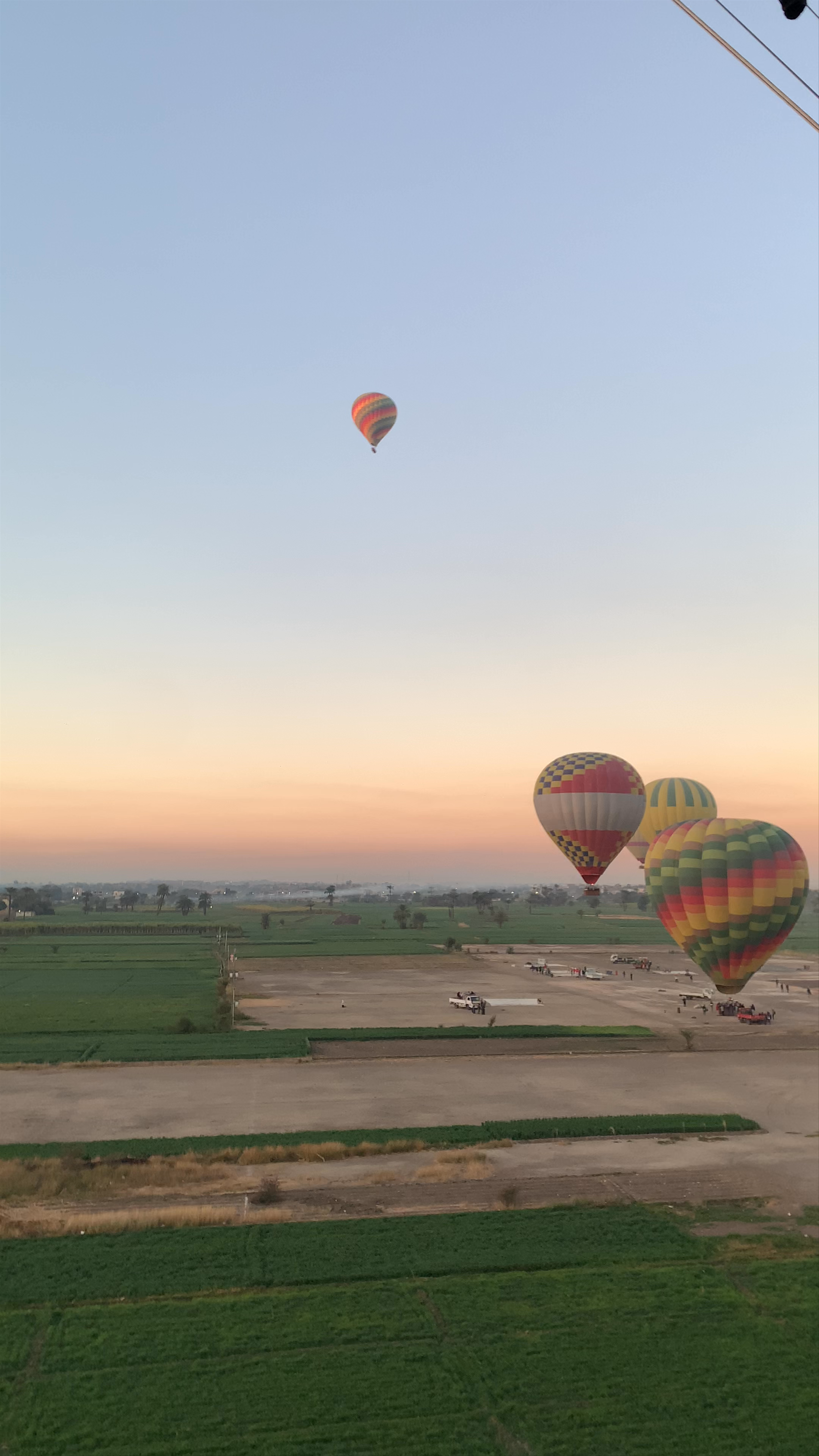 Hot air balloon Luxor Take Off Site