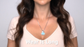 Larimar Sterling Silver Caressa Pendant Necklace Marahlago Jewelry oval Gemstone 