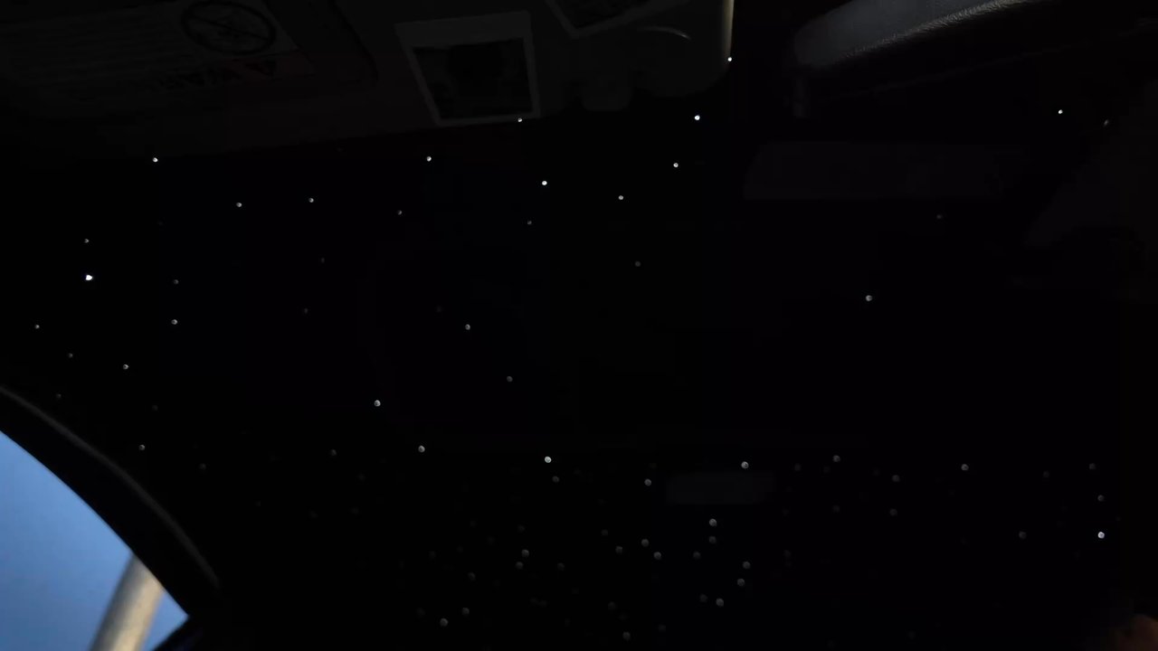 Primo Customs  - 550 star light, black suede and shooting stars! - Vehicle Wraps Near Me
