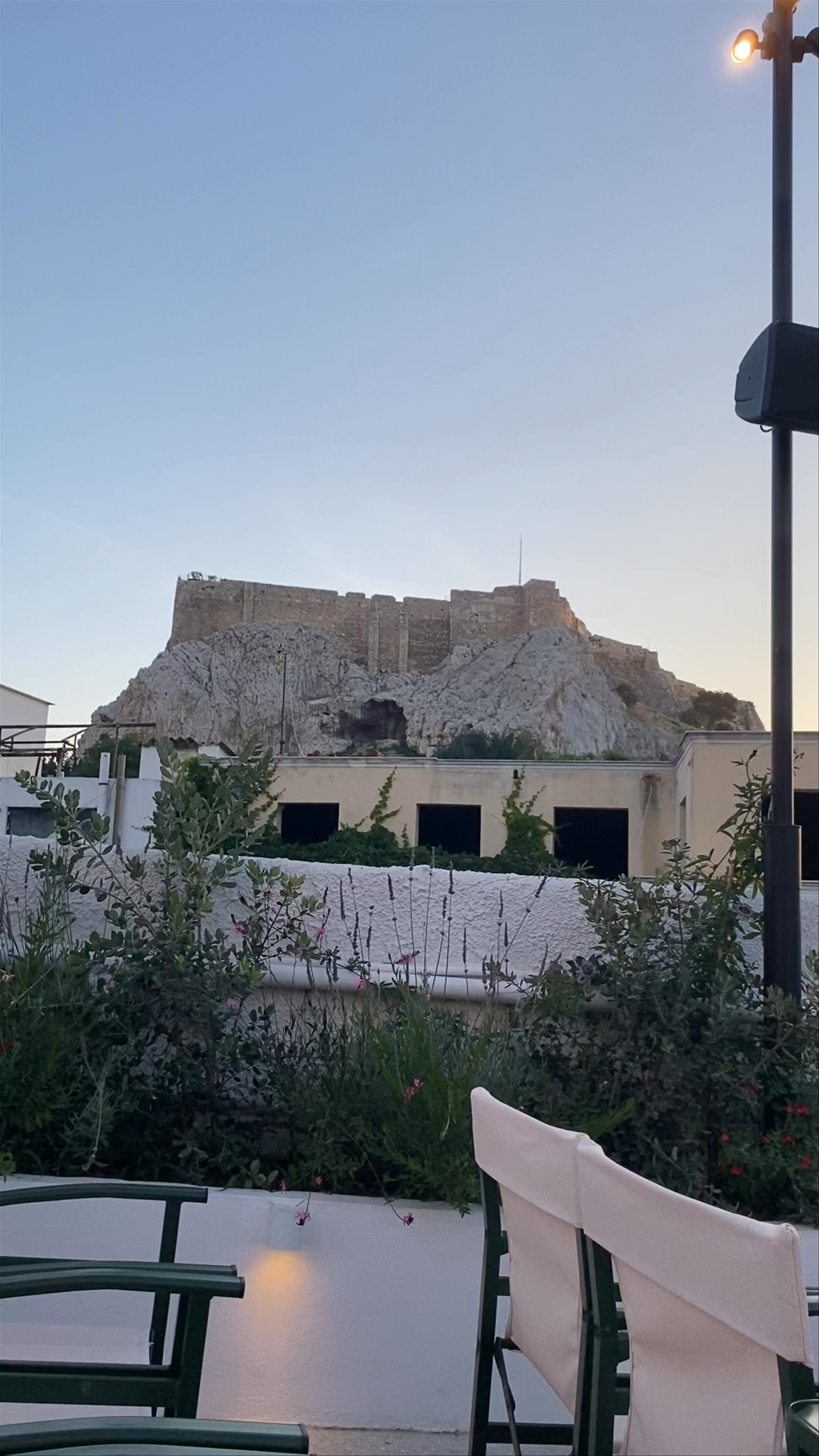 Sunset at Cine Paris Open-Air Cinema with Acropolis Views, Athens