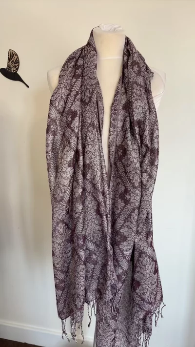 H&m Scarf metallic thread 