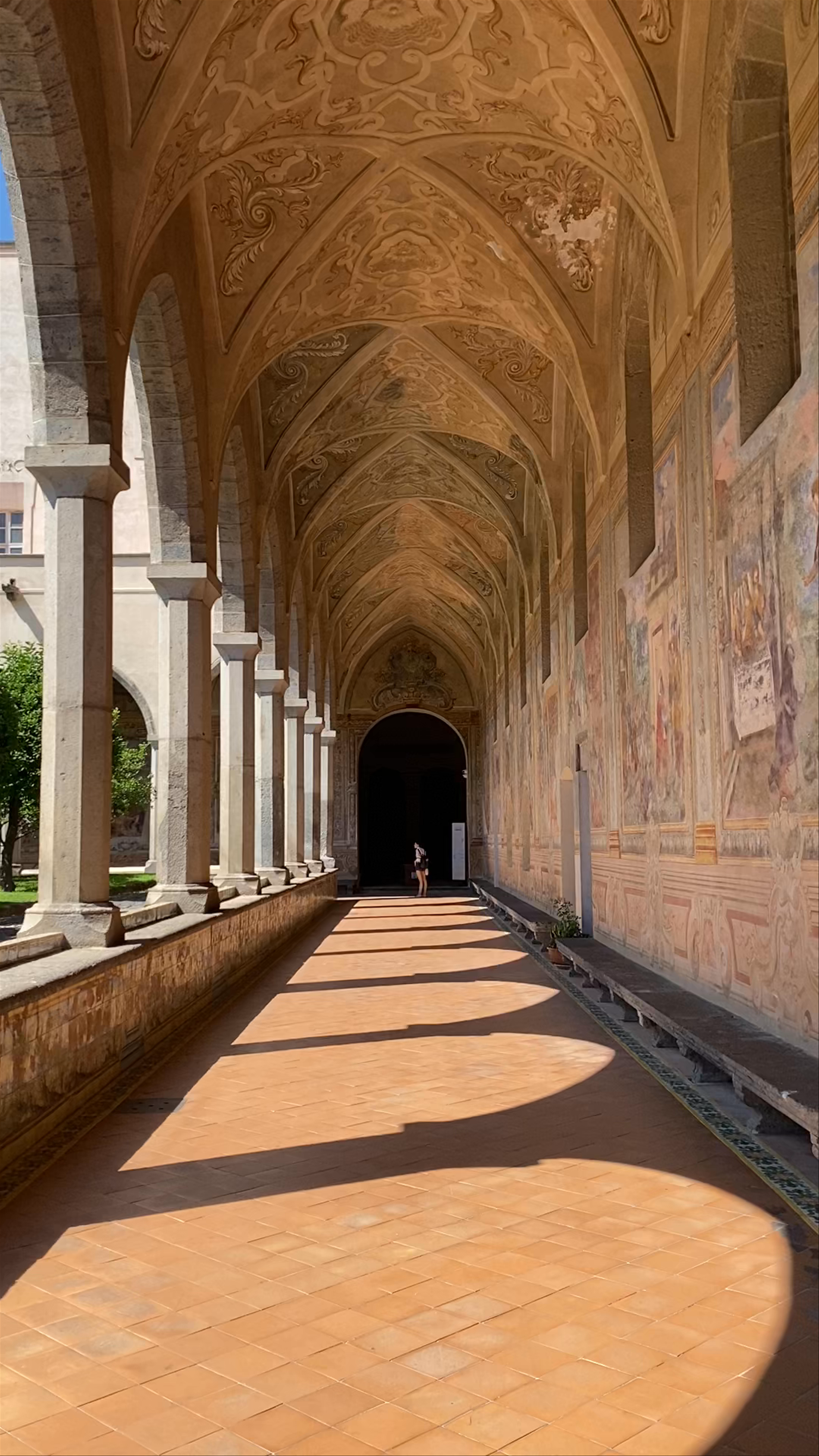 Santa Chiara Cloister: Historic Beauty in Naples, Italy