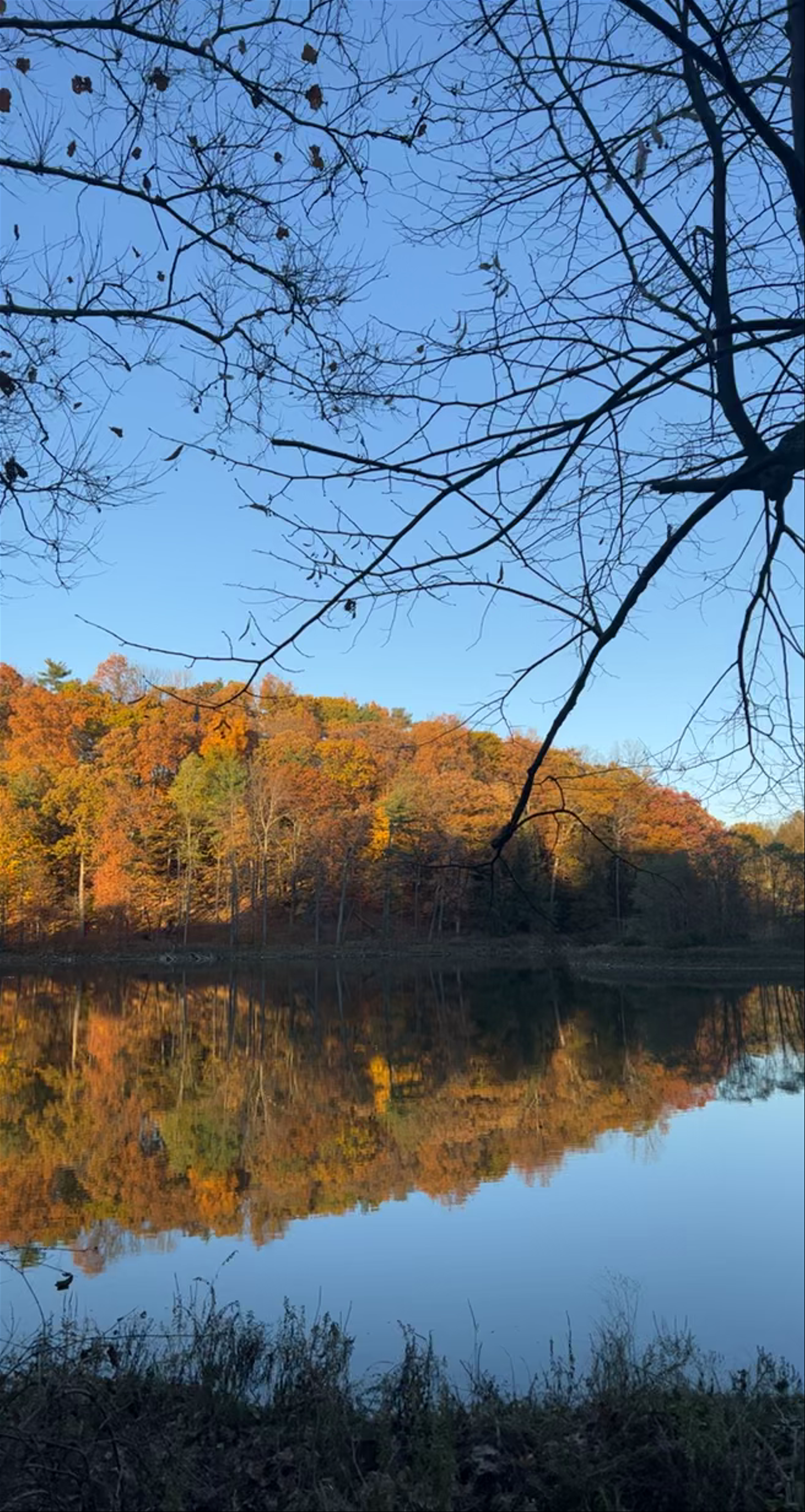 Autumn Serenity at Beebe Lake, New York