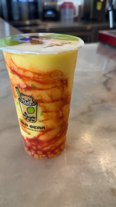 Tea Bear Teahouse - Mangolava extra lava lol - Bubble Tea Near Me - Cypress, Texas