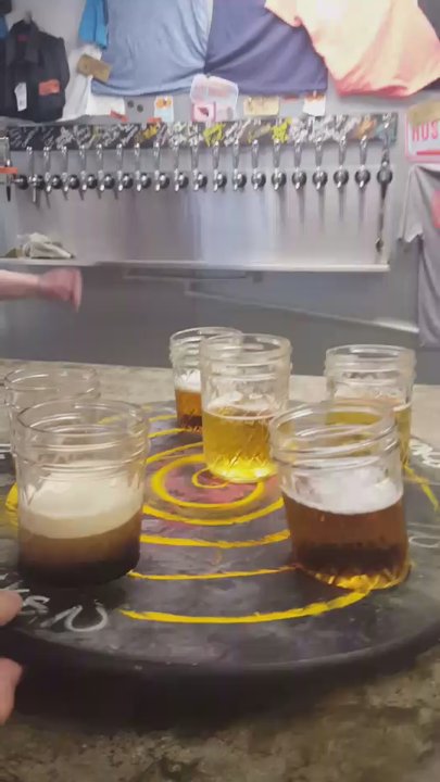 Huss Brewing Tempe Taproom - Love their flight set up! - Breweries Near Me - Tempe, Arizona