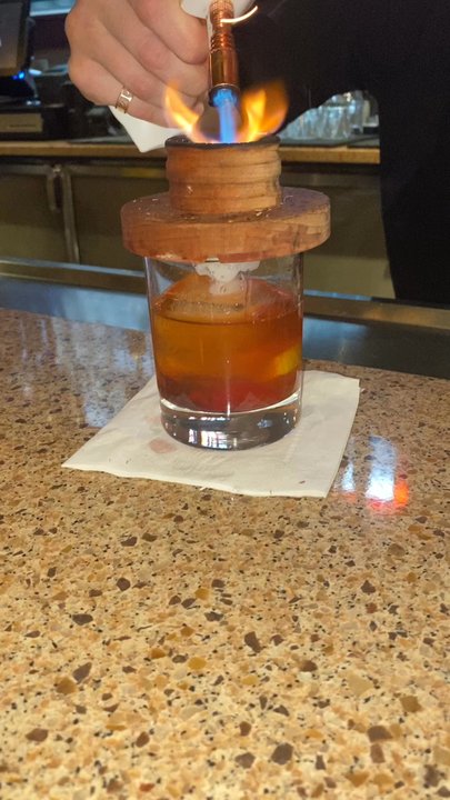 Gandy Dancer Saloon - My Smoked Old Fashioned - Bars Near Me - Pittsburgh, Pennsylvania
