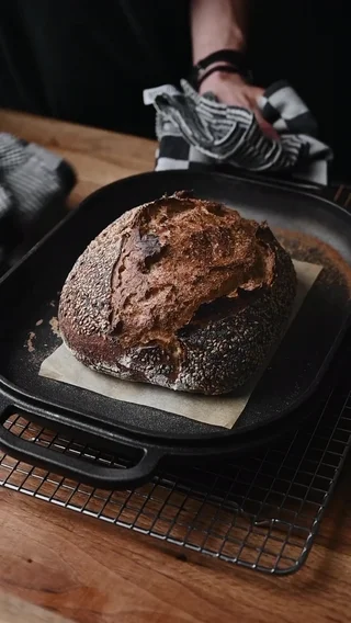 Rye Sourdough Bread with Seeds