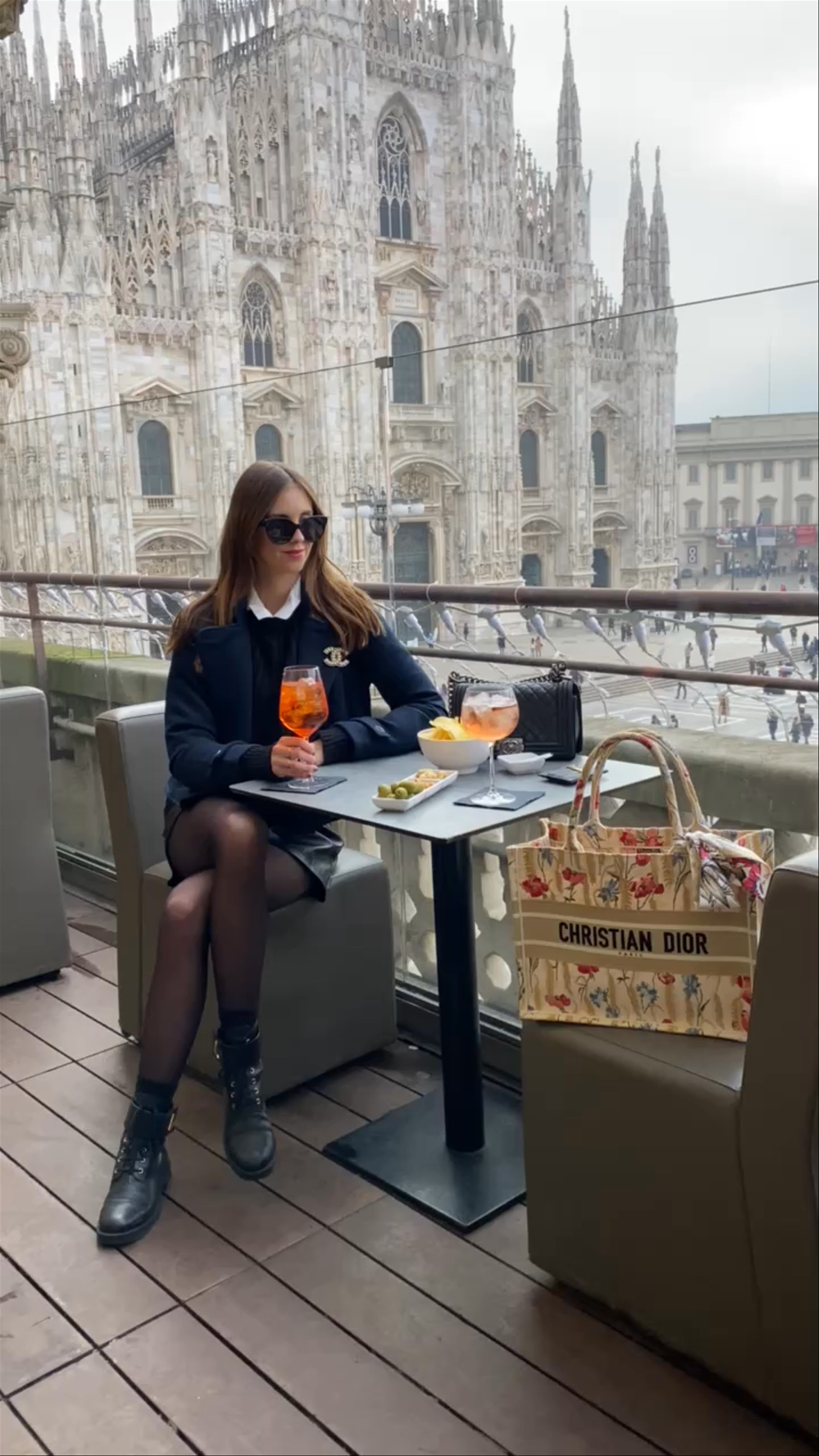 Chic Aperitivo with a View of Milan Cathedral at Terrazza Duomo 21