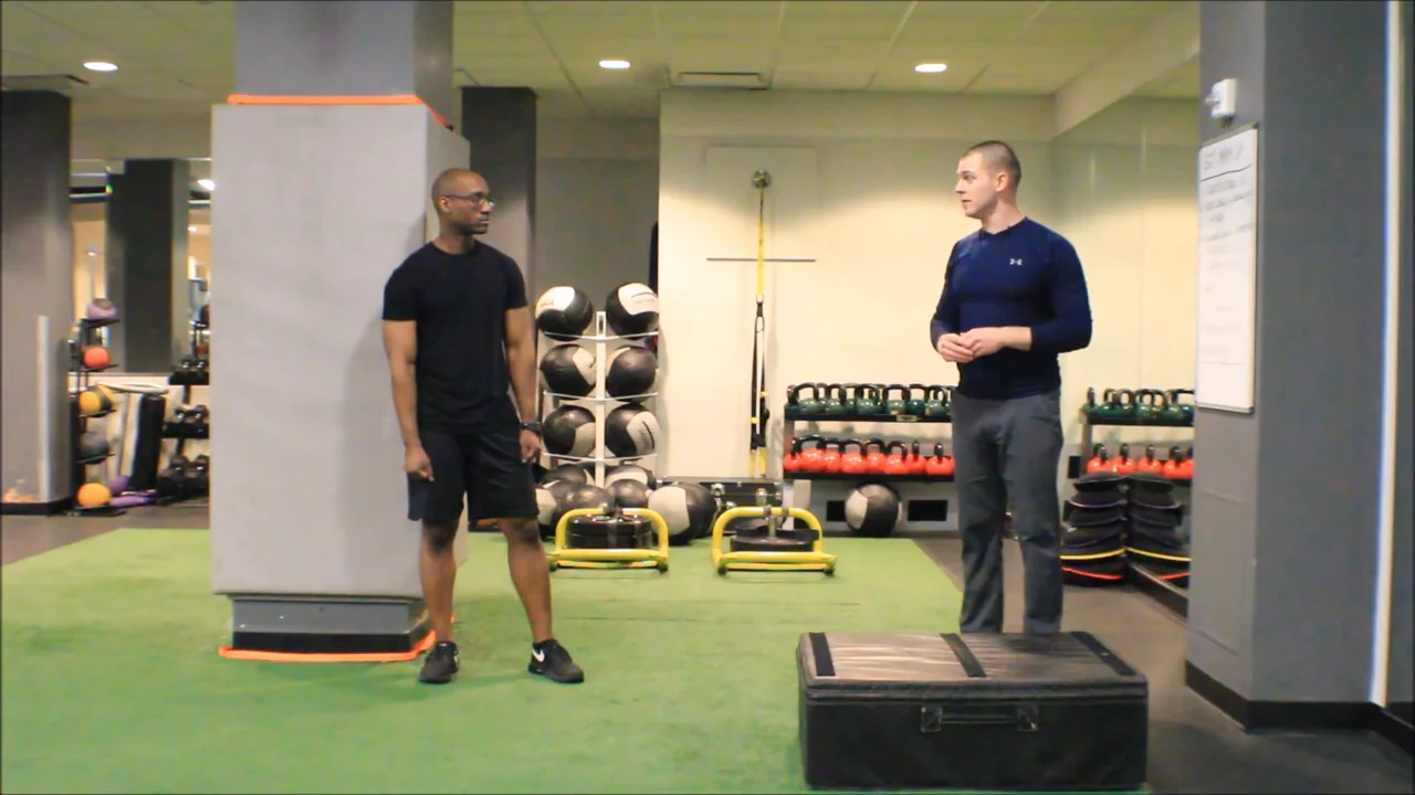 Lateral Hop To Single Leg Box Jump