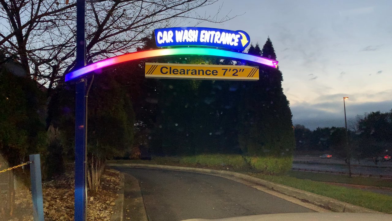 Washingtonian Express - Is this a car wash or a disco?! - Car Wash Near Me - Gaithersburg, Maryland