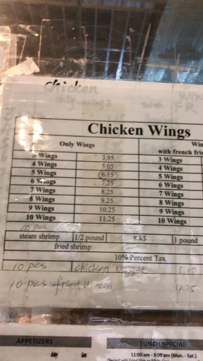 Twin Dragon Carry Out - Part 2 menu posted 12/2019 - Chinese Near Me - Washington, DC, District of Columbia