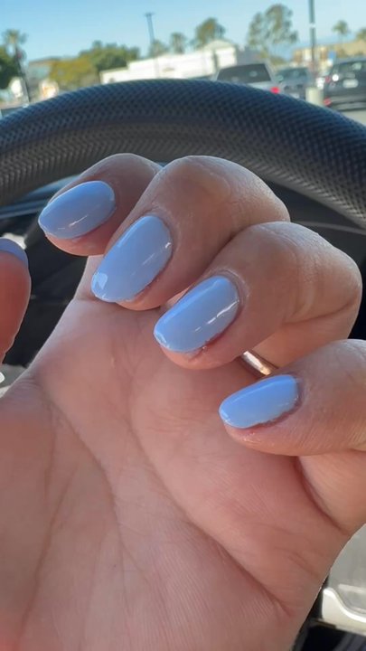 French Nails - Uneven coating, uneven shape and evident bubbles. SMH - Nail Salons Near Me - Signal Hill, California