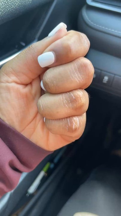 Nailpro - Nails with reside still on them - Nail Salons Near Me - Fort Worth, Texas