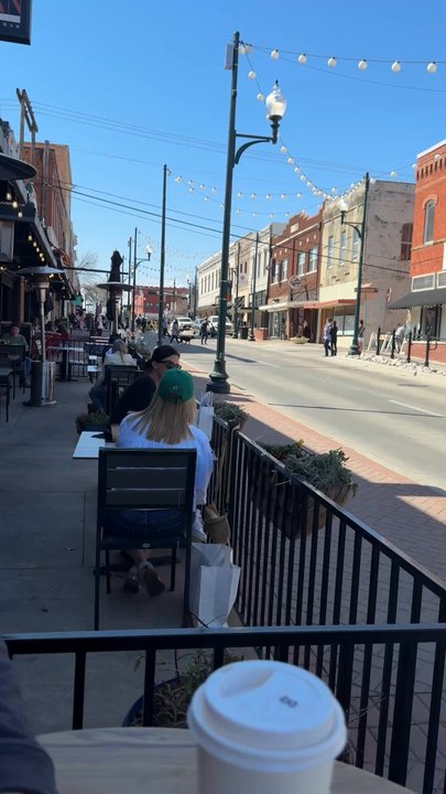 Filtered - We happened to be here during a doggie parade! - Coffee & Tea Near Me - McKinney, Texas