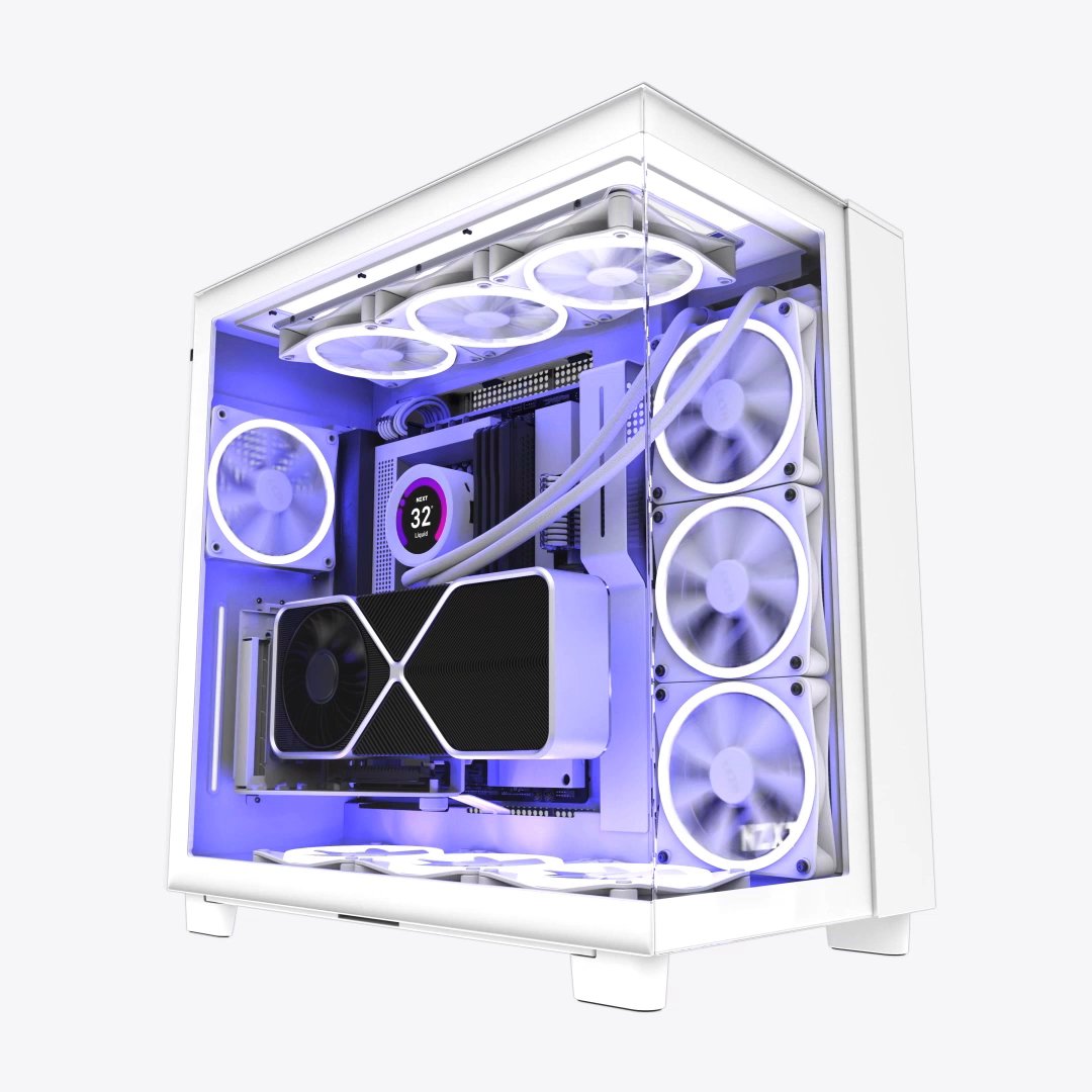 NZXT F120 RGB DUO Fan 12 cm White 1 pc(s)