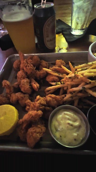 Cover 3 - Shrimp platter - New American Near Me - Austin, Texas