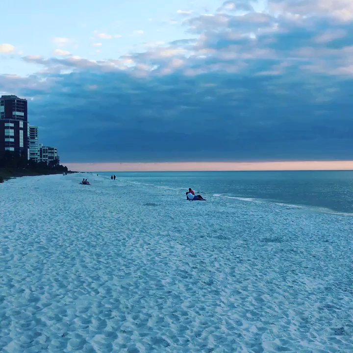 Seagate Beach - Blue sunset - Beaches Near Me - Naples, Florida