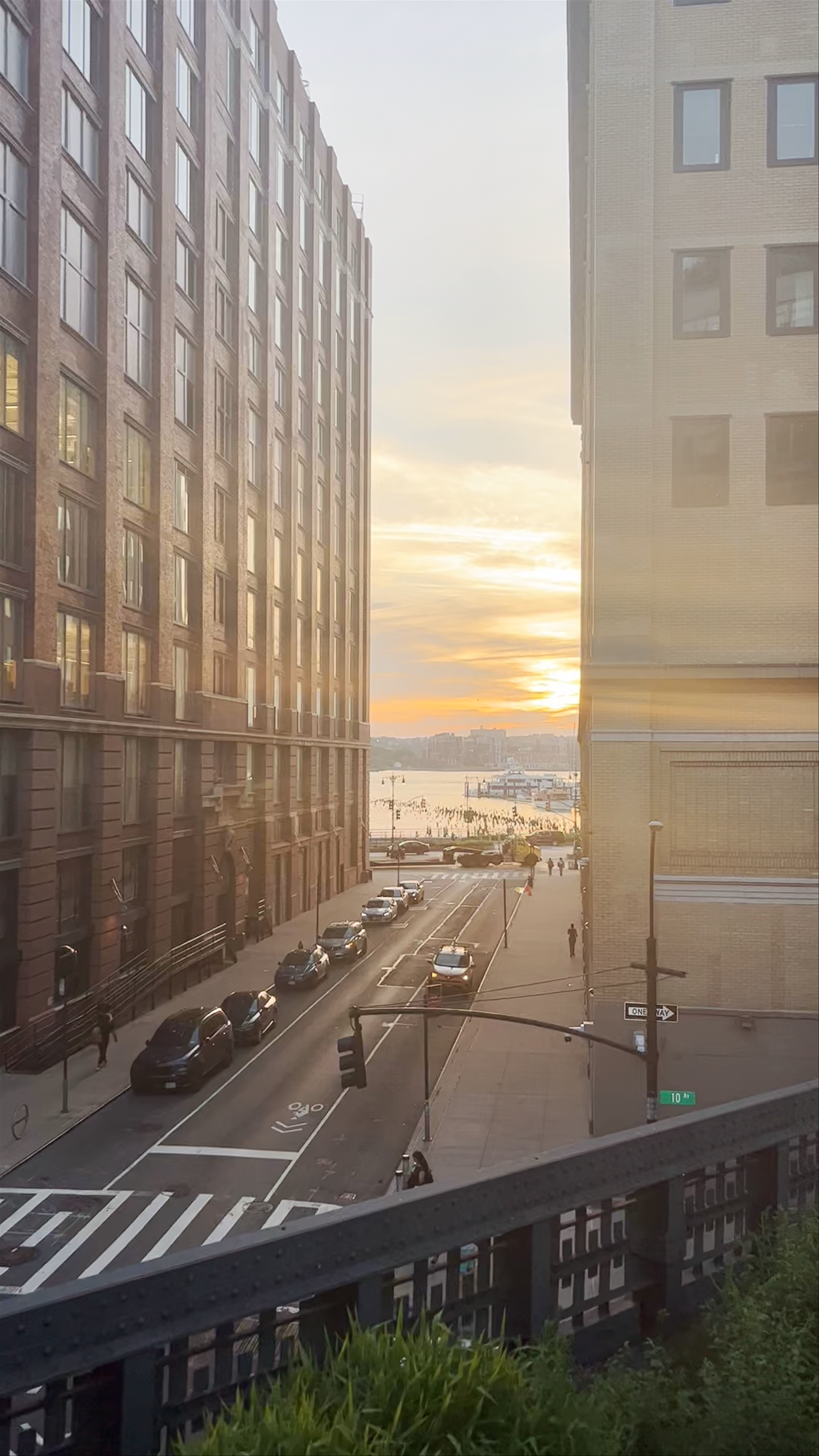 Sunset Views from the High Line in New York City