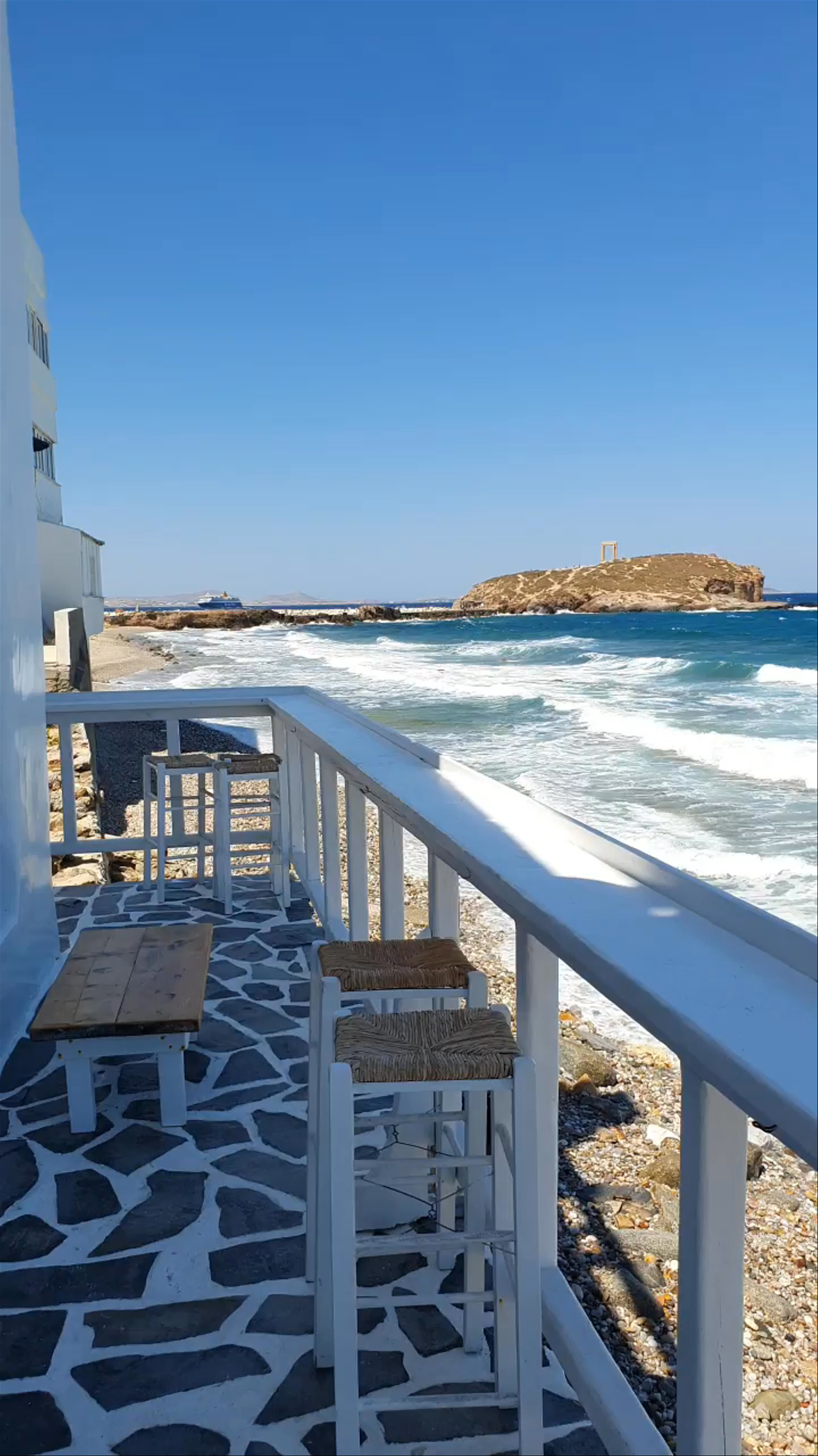 Seaside Serenity at Riviera Town, Naxos, Greece