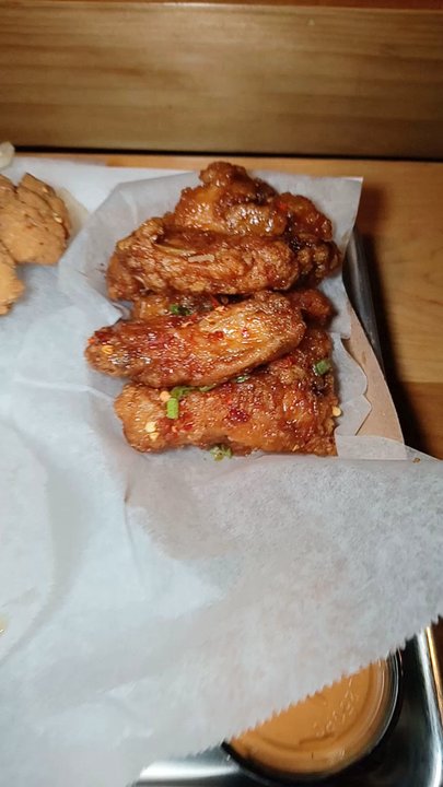 Fire Wings - Davis - Garlic parmesan bone in, salt and pepper chicken strips and Saigon bone in - Chicken Wings Near Me - Davis, California