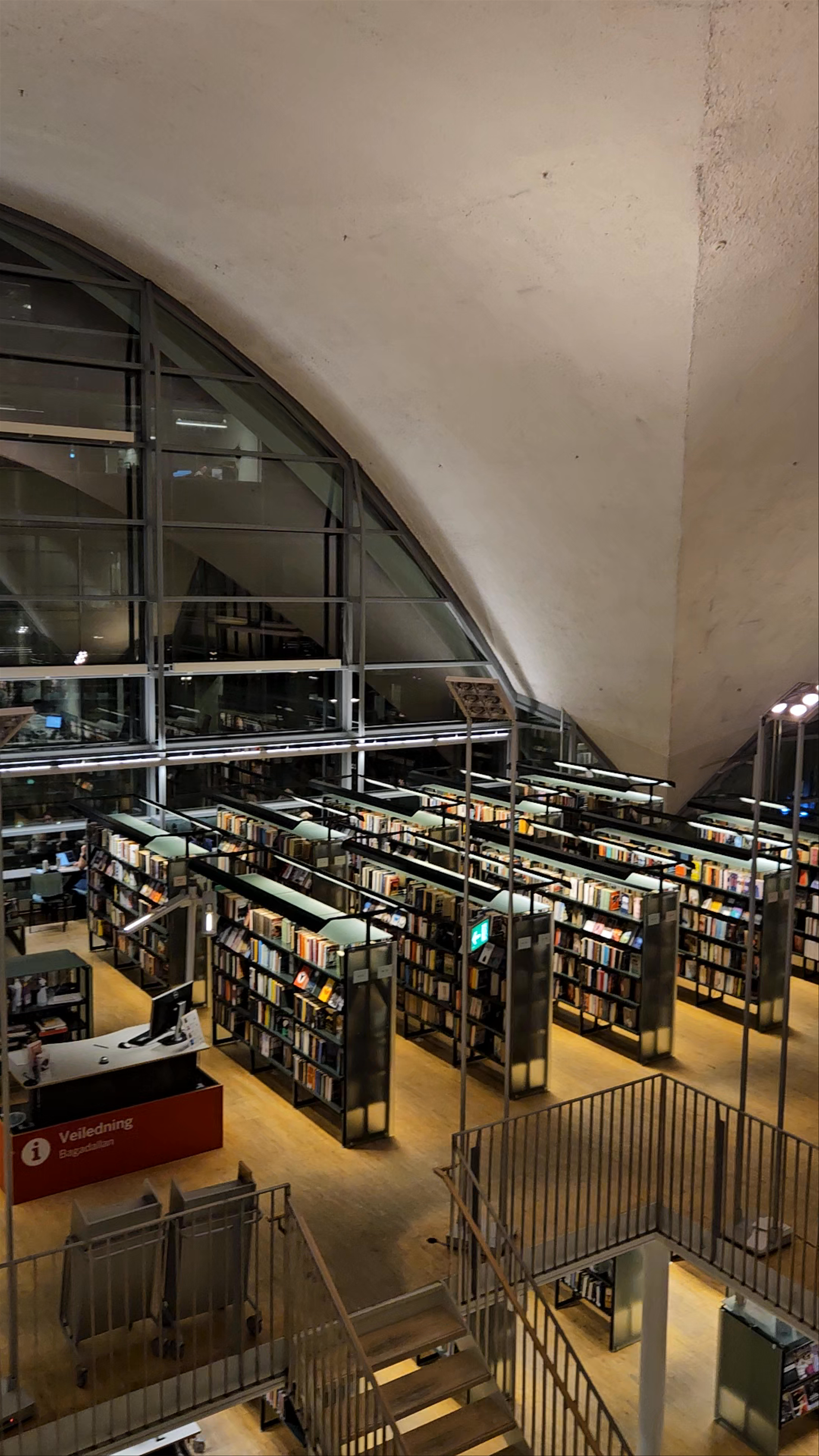 Evening Ambience at Tromsø City Library and Archive
