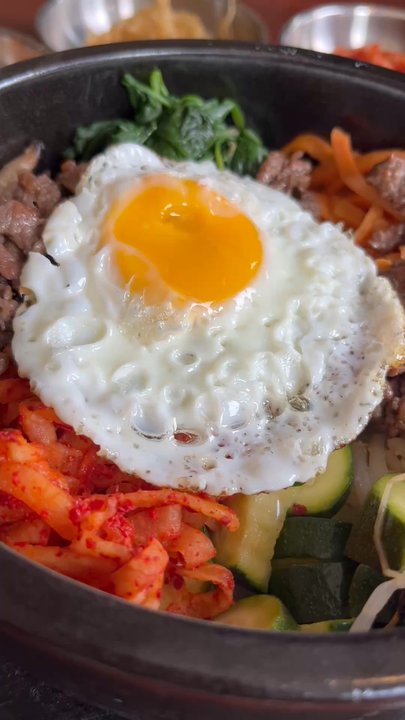 Taco Mogo - Bi Bim Bap with Beef - Korean Near Me - Eugene, Oregon