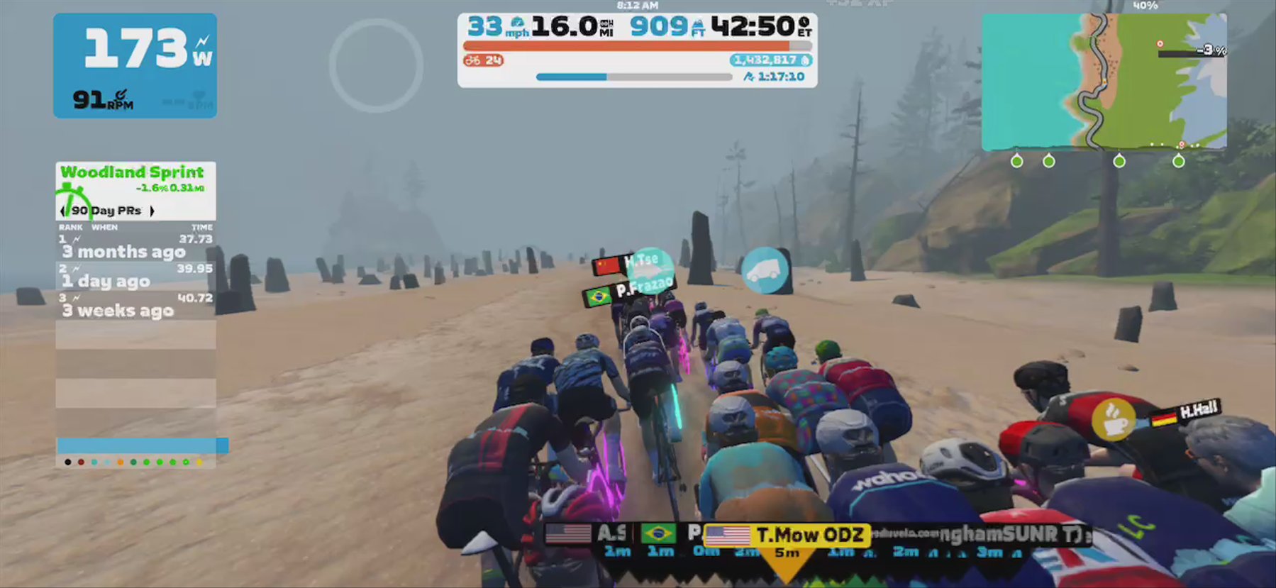 Zwift - Group Ride: ODZentury Endurance Builder Ride (C) on Zwift Games 2024 Epic in Watopia