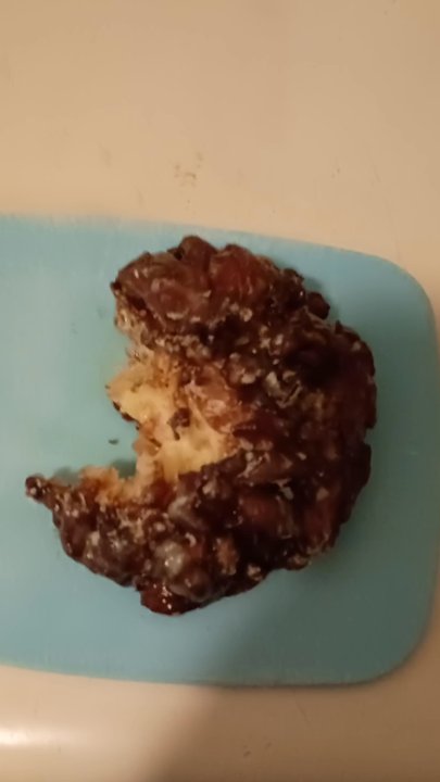 Bosa Donuts - Listen to how hard it crunches when I cut into the fritter - Donuts Near Me - Chandler, Arizona