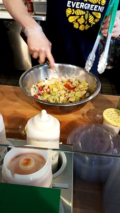 Evergreens - Dressing action! - Salad Near Me - Bellevue, Washington