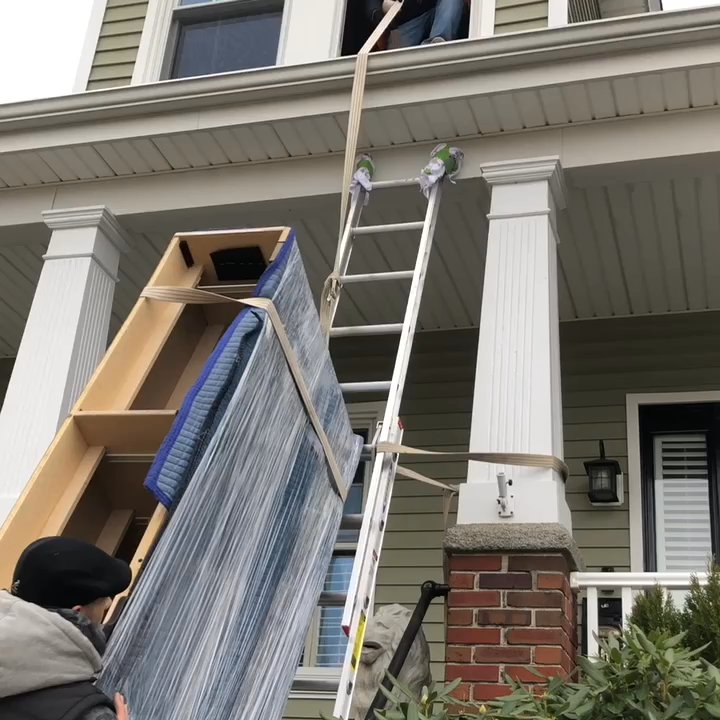 Top Notch Movers - When the door doesn't work, send it through the window! - Movers Near Me - Malden, Massachusetts