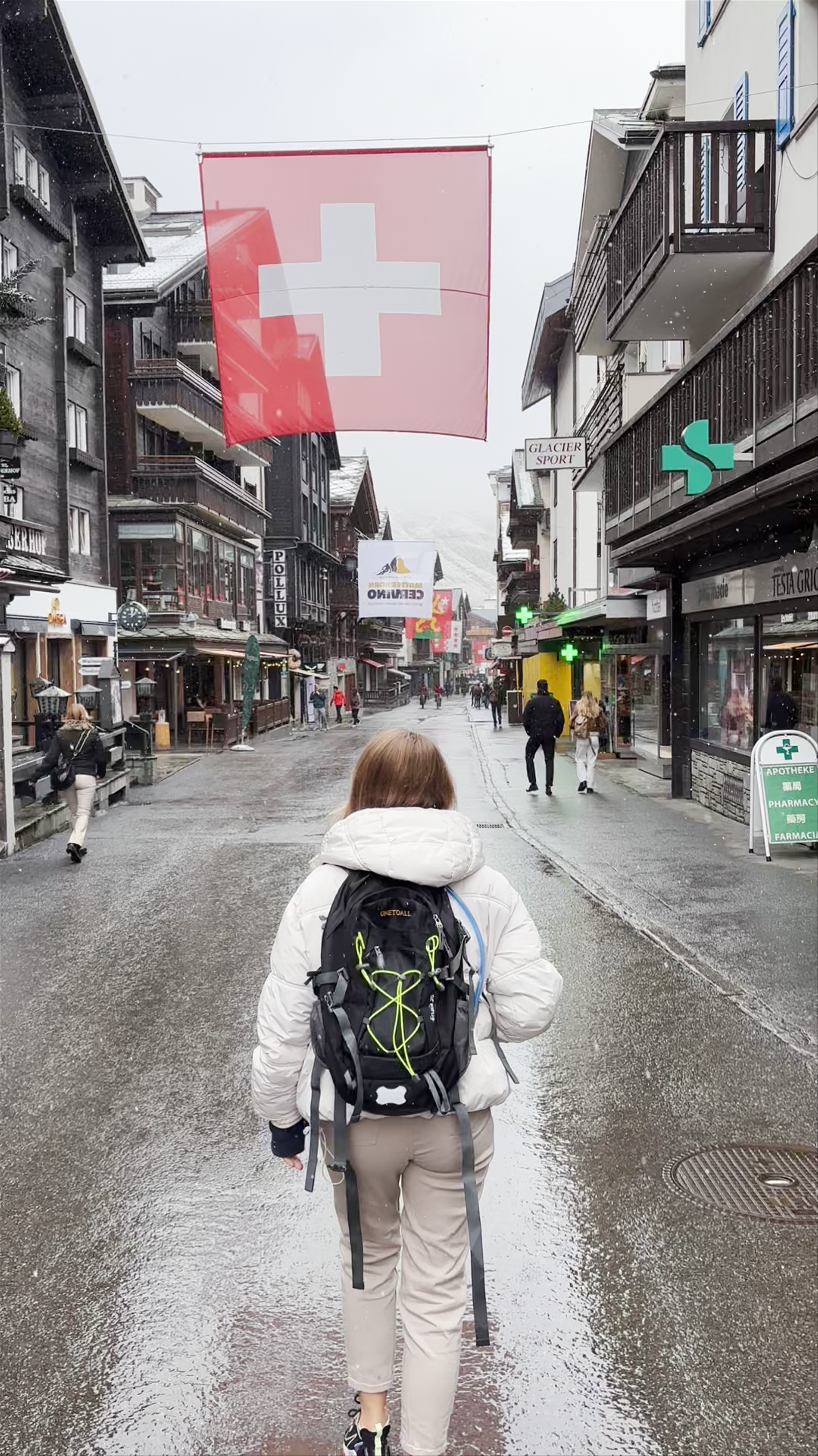 Winter Wanderlust on Bahnhofstrasse in Zermatt, Switzerland