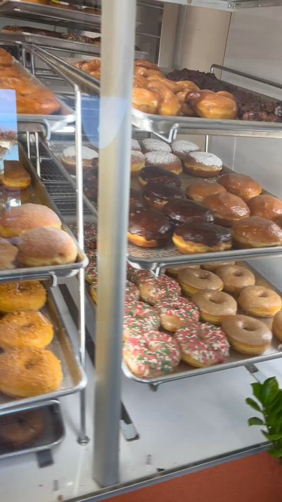 Dannys Donut Shop - 8am spread  Donuts, drinks and bagels - sandwiches to order available - Breakfast & Brunch Near Me - Salinas, California