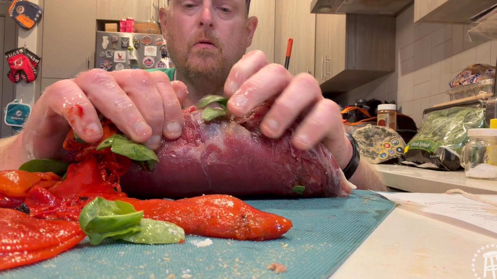 Tank Cooks Grilled Stuffed Flank Steak