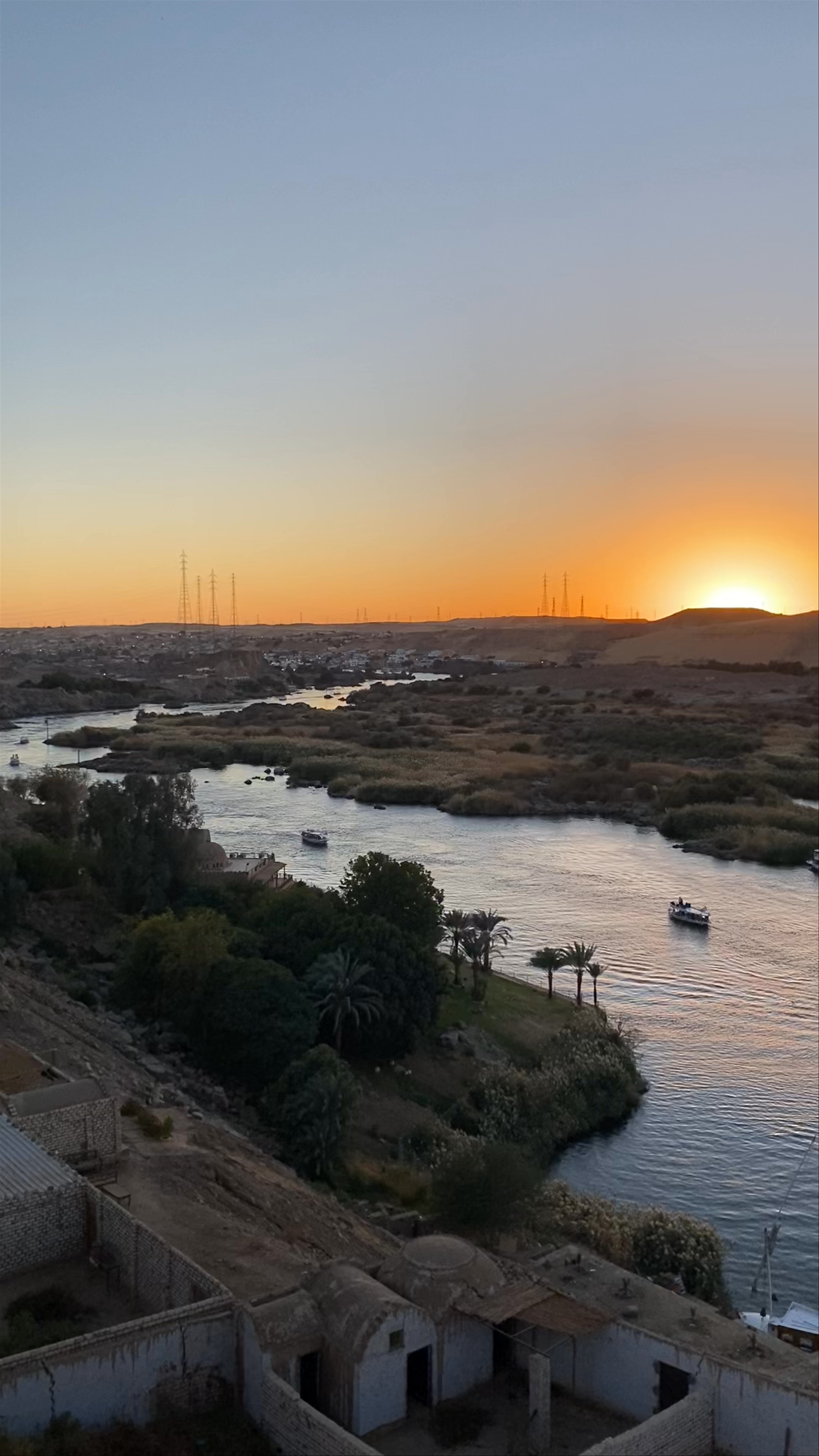 Nile River Flight Locks at Sunset – Magical Aswan Experience