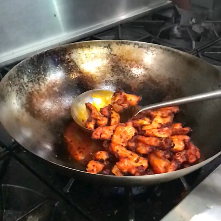 Shahi Darbar - Chicken 65 in making!! - Indian Near Me - Sugar Land, Texas