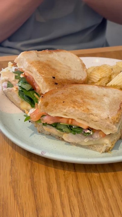 Bluestone Lane - Old Towne Orange - Regular chicken sandwich without pesto - Coffee & Tea Near Me - Orange, California