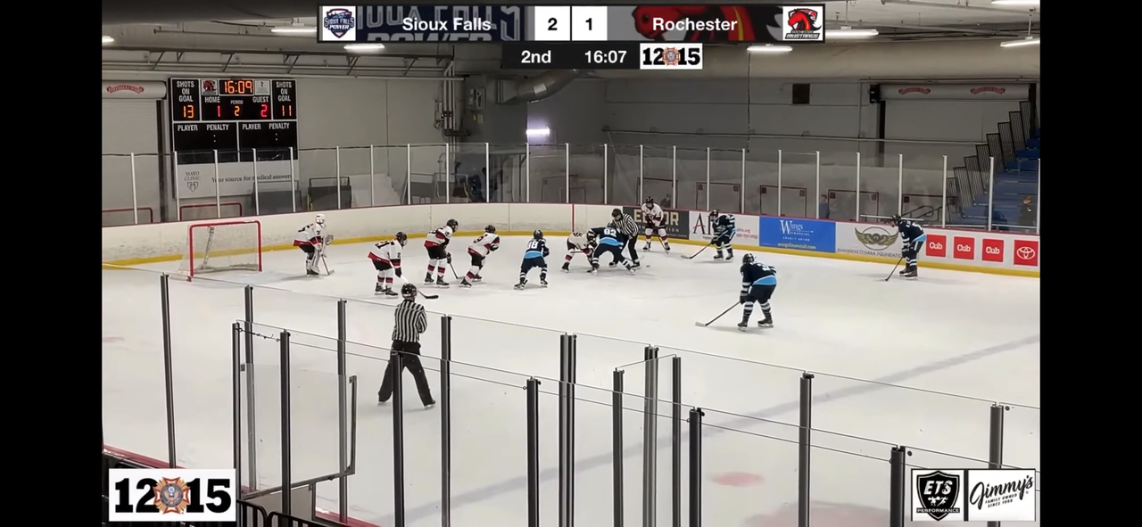 Ryan Staples' Impressive Faceoff Tip-In Goal | Sioux Falls Power 14U AAA