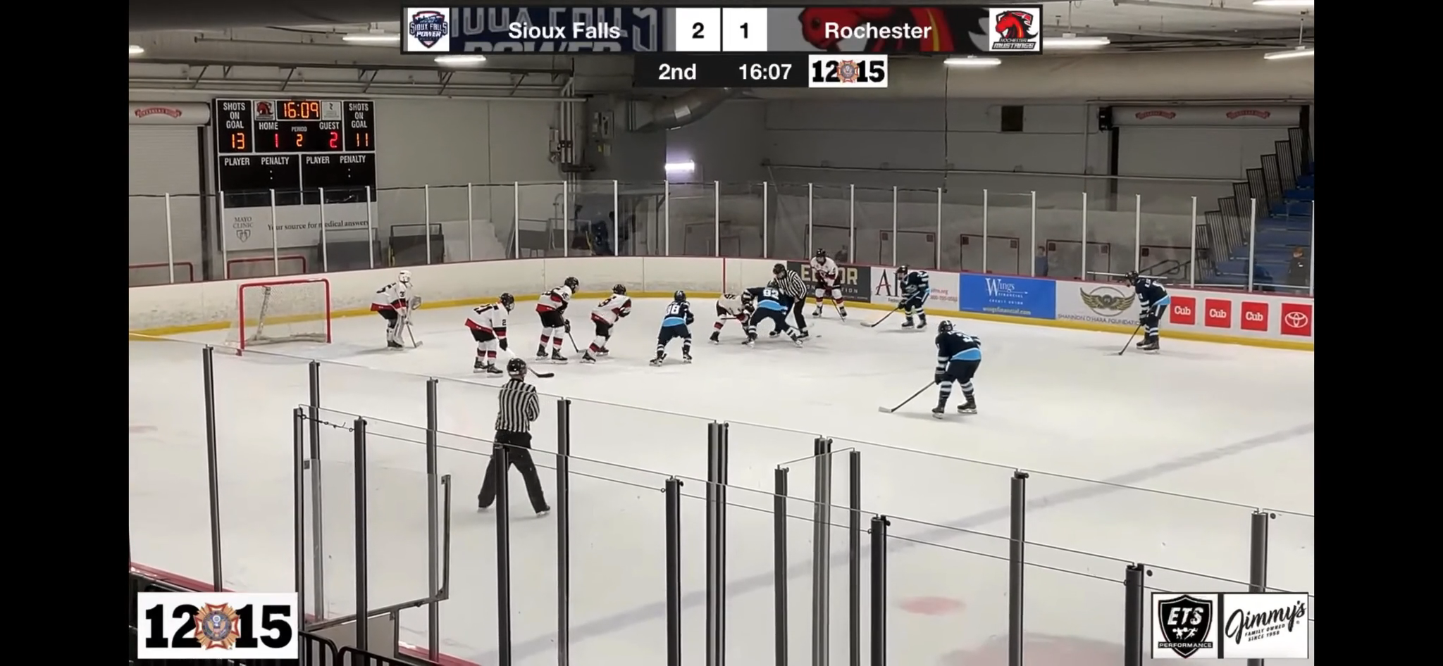 Ryan Staples' Impressive Faceoff Tip-In Goal | Sioux Falls Power 14U AAA