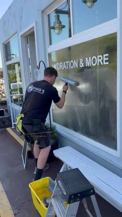 Figg's Window Cleaning - Jonathon cleaned the windows at our Wellness Center - IV Beach House. The windows were spotless! - Window Washing Near Me